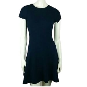 Banana Republic blue dress exposed zipper 4P